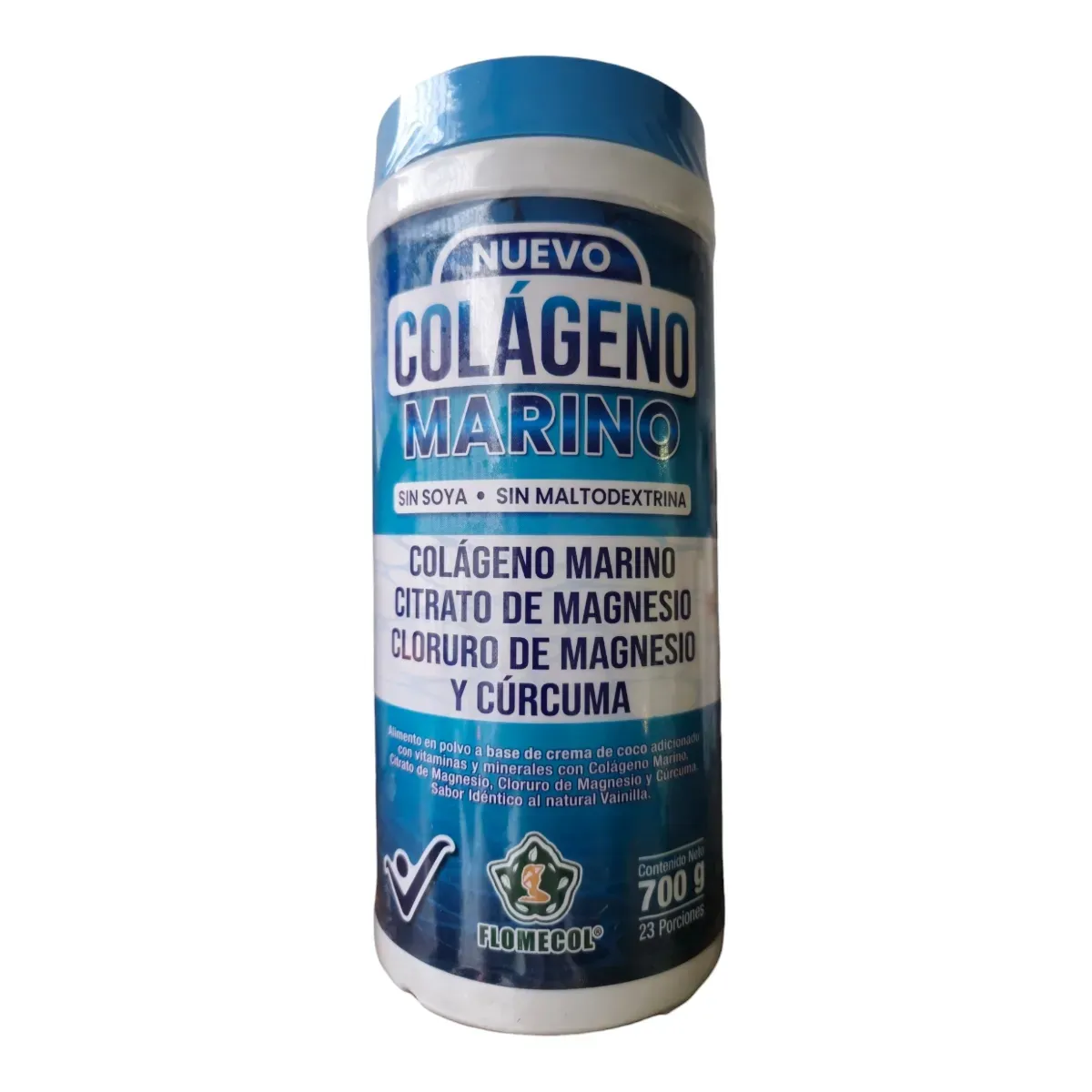 Colageno Marino + Magnesio 700g - Flomecol