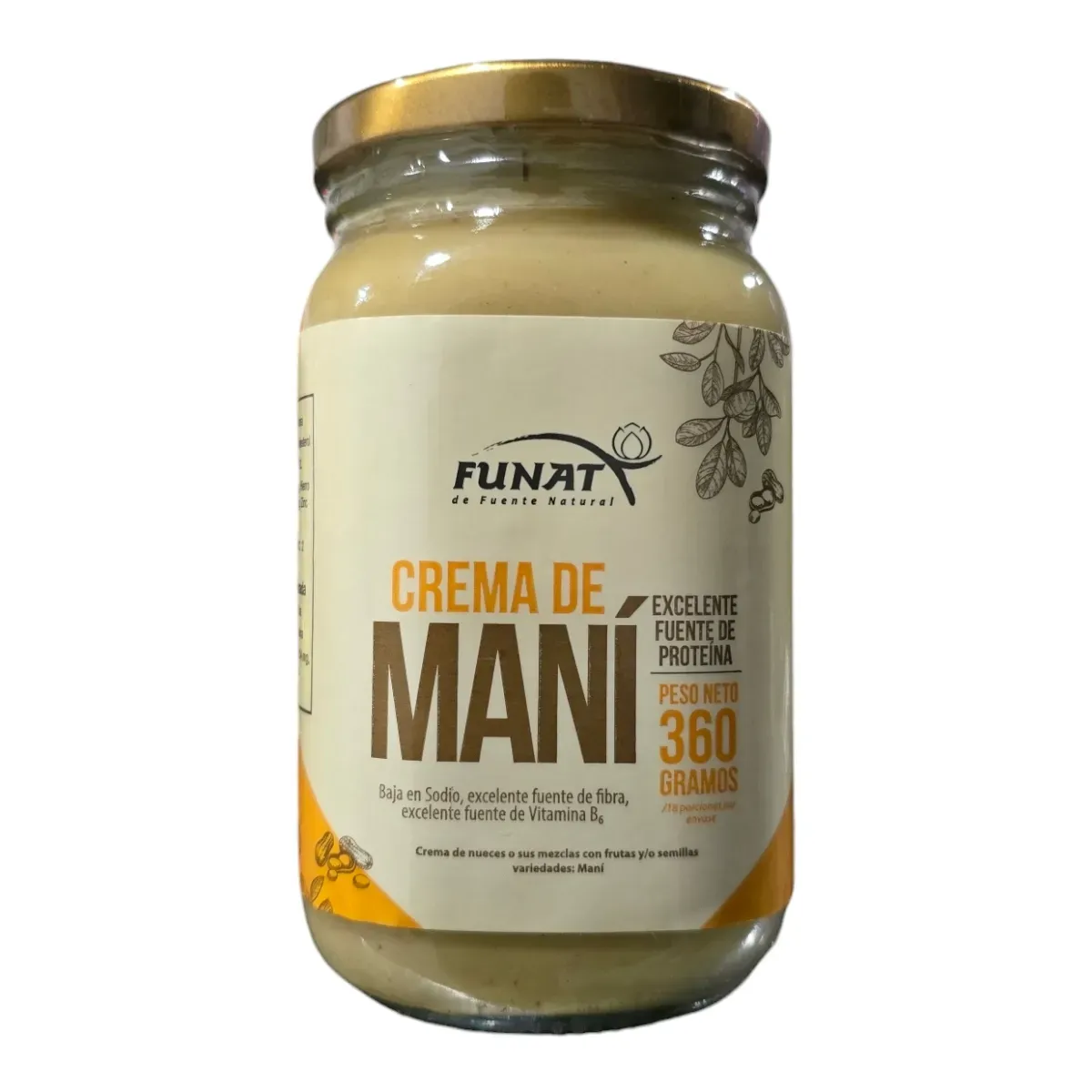 Crema de mani natural x 380gr - Funat