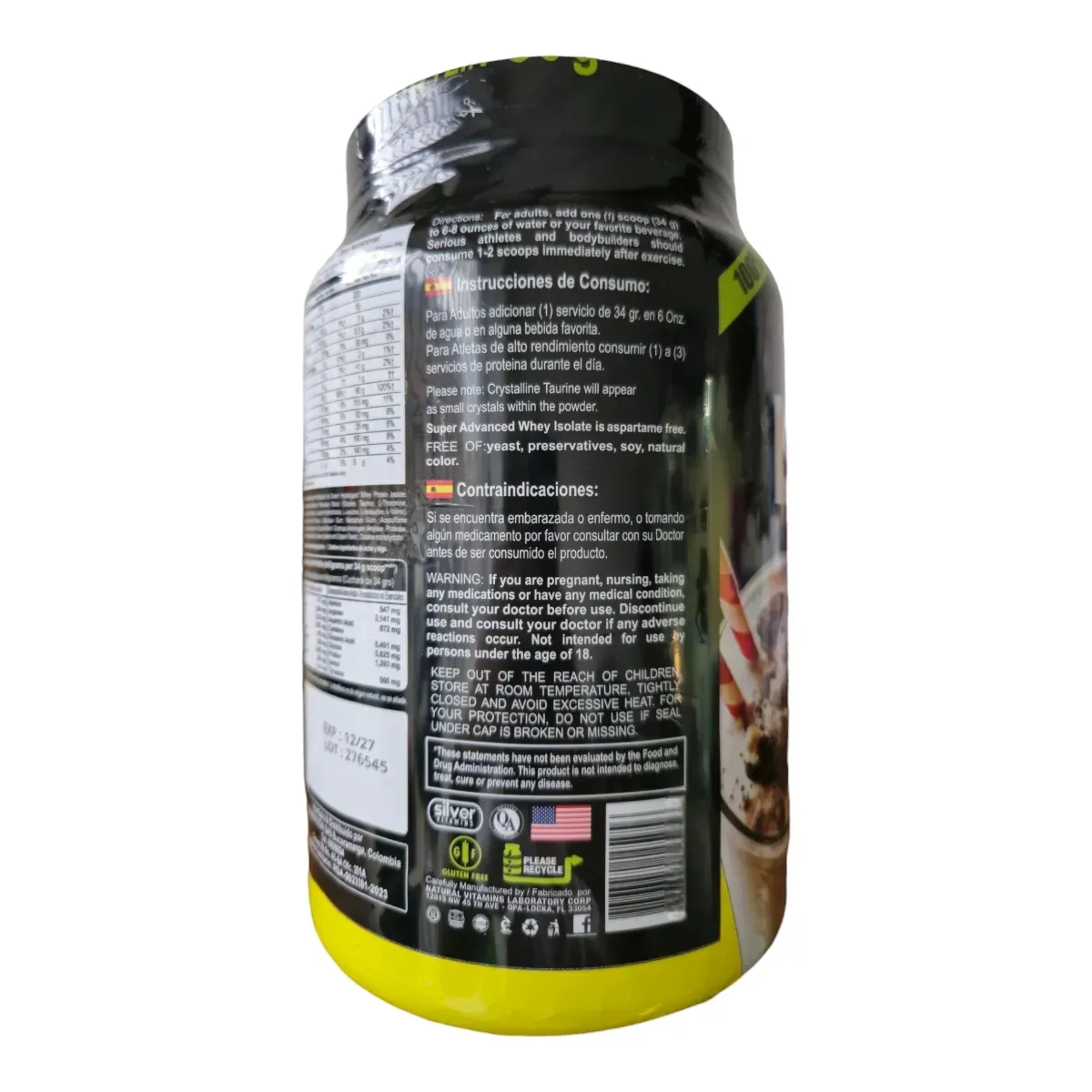 Proteina Super Advanded Whey Protein Isolate - Cookies