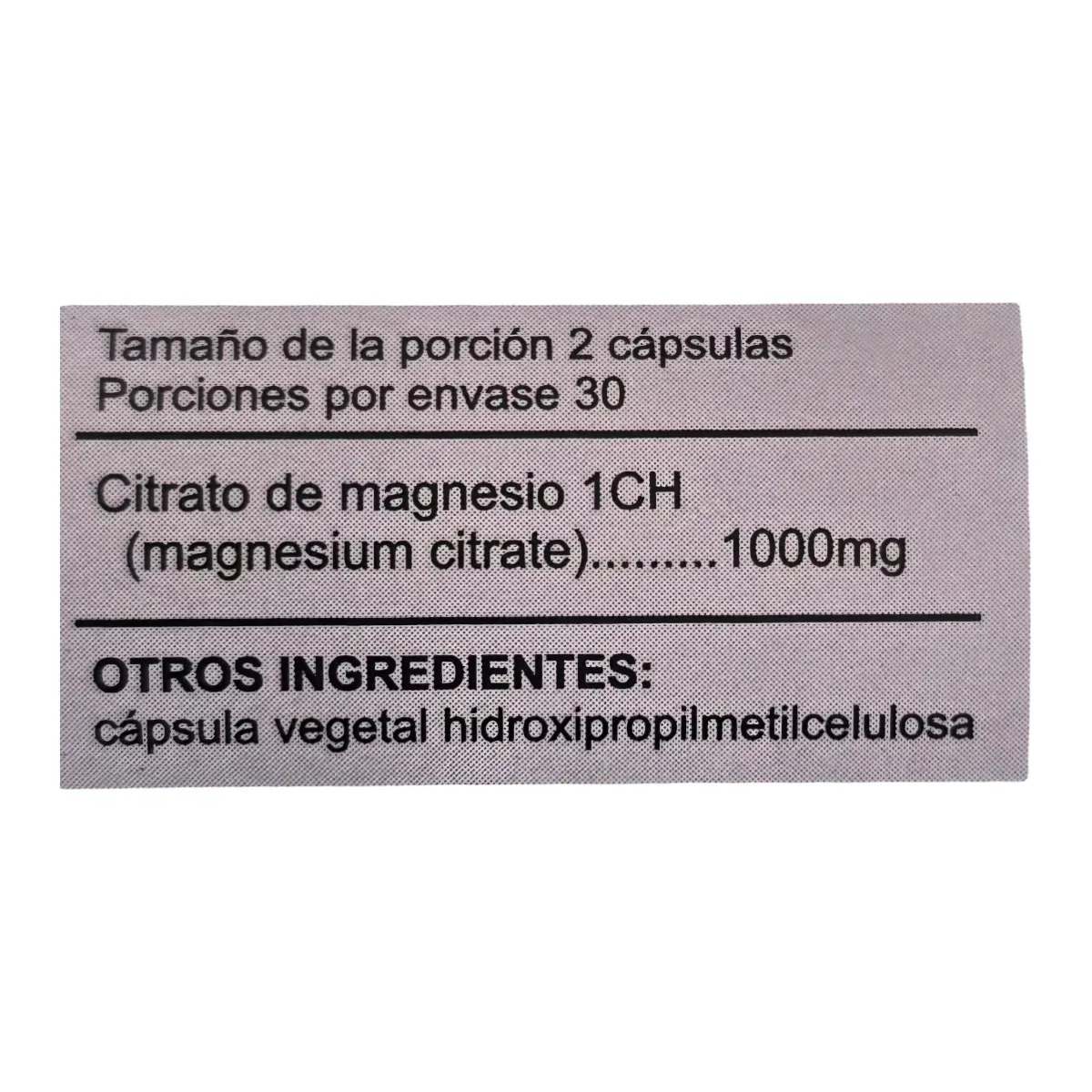 Citrato De Magnesio 1.000mg