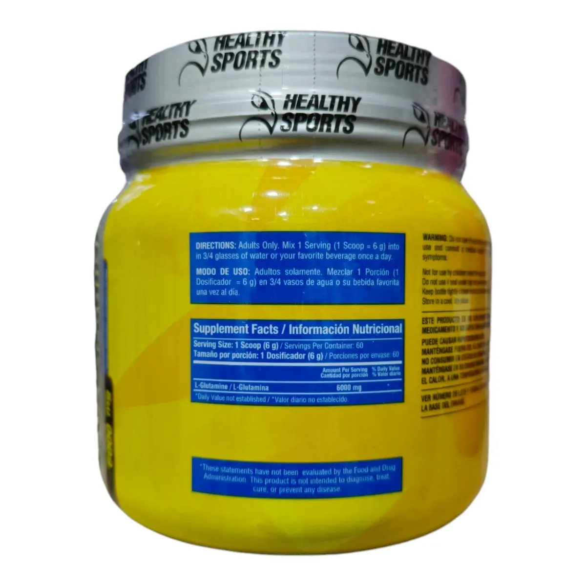 L-glutamine 6000 Mg 360gr - Healthy Sports