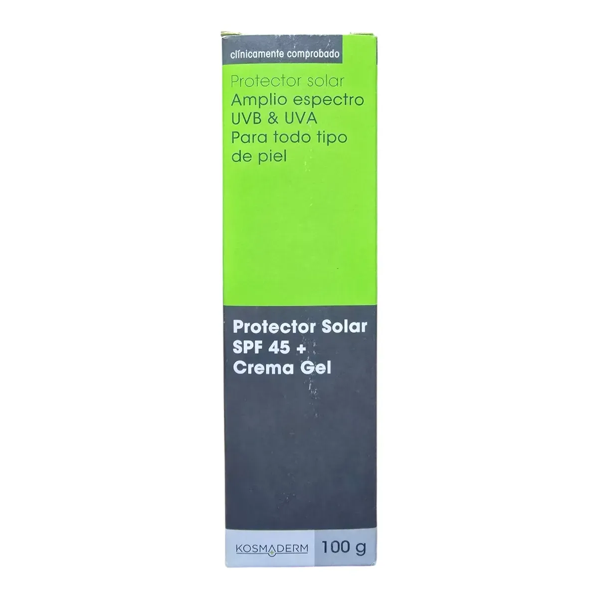 Protector Solar Spf 45 - Crema Gel - 100g Kosmaderm