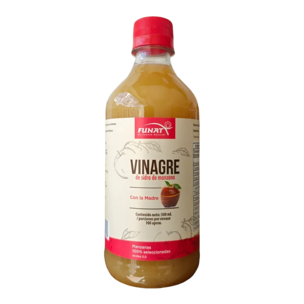 Vinagre De Sidra De Manzana 500 Ml Funat