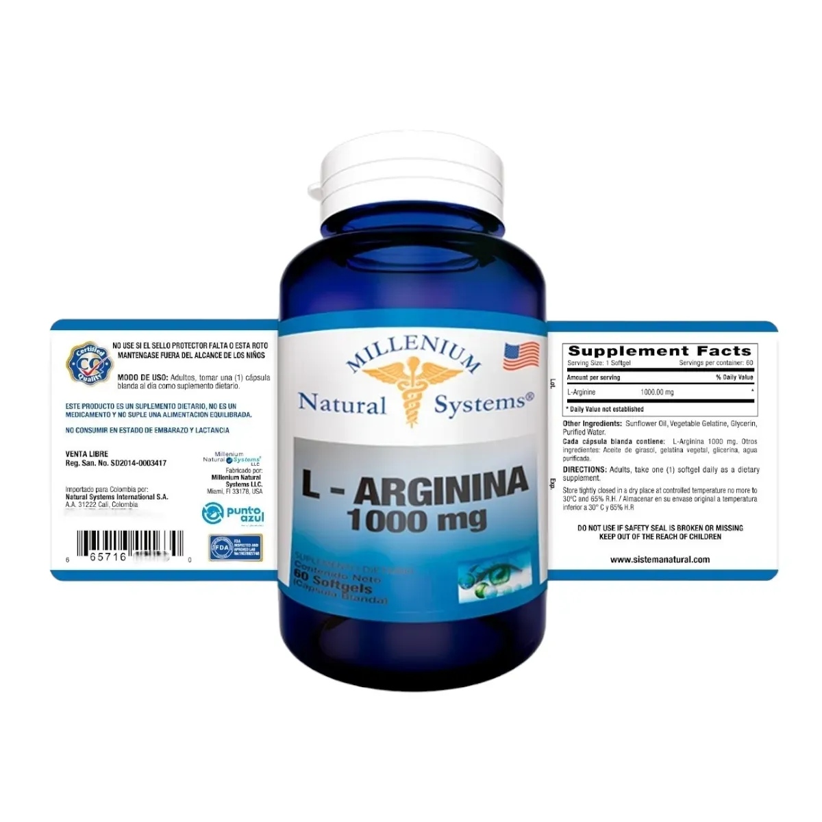 L-Arginina 1.000Mg x60 System Natural