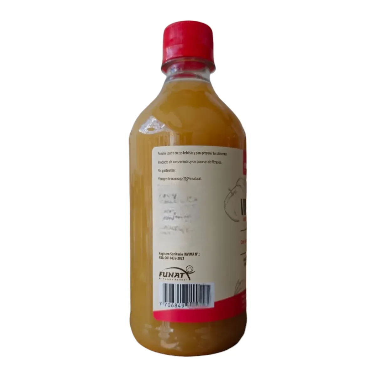 Vinagre De Sidra De Manzana 500 Ml Funat