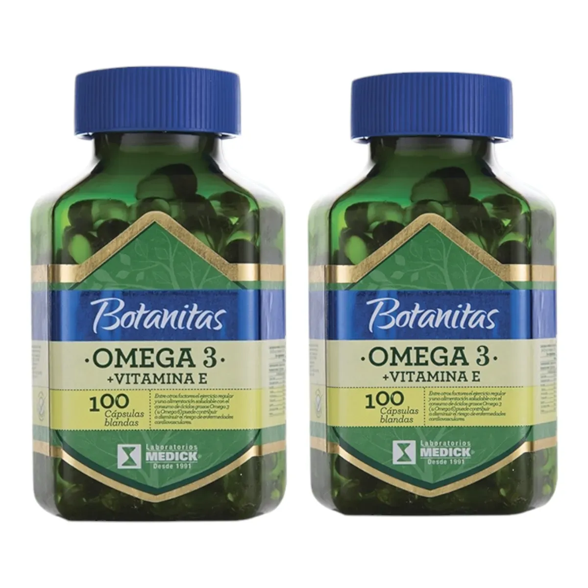 Omega 3 + Vitamina E X100 Capsulas - Botanicas - KIT