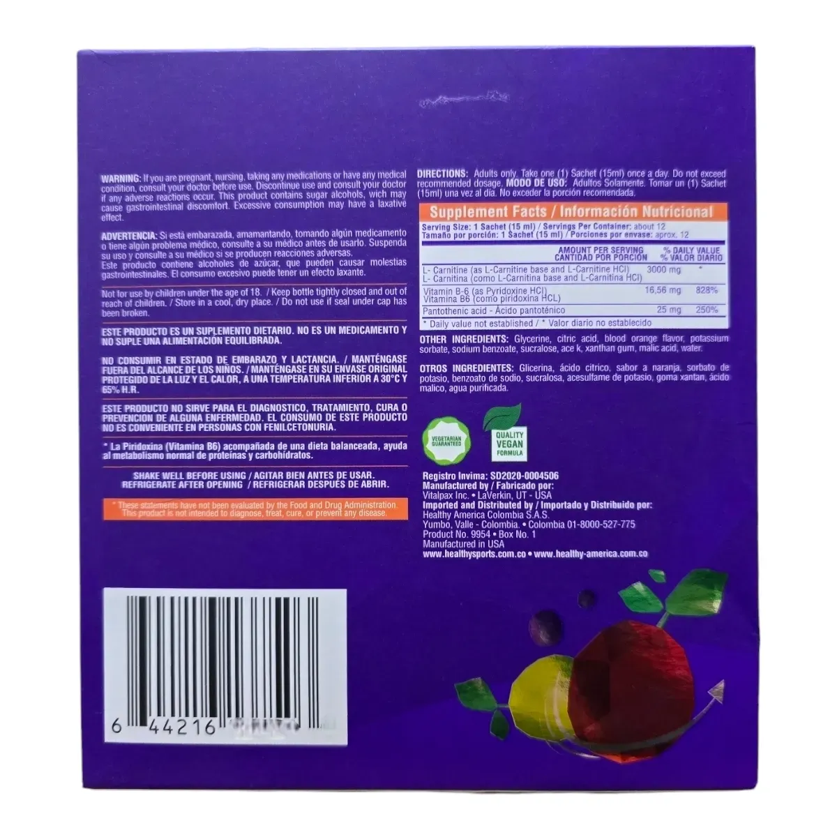 L-carnitina 3.000mg - Sachets