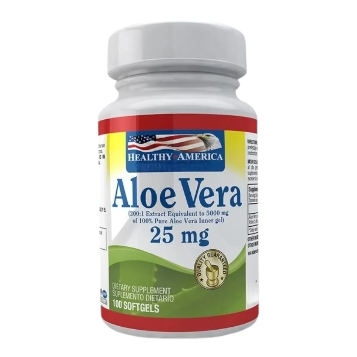 Aloe Vera 25mg X100 Softgels - Healthy America