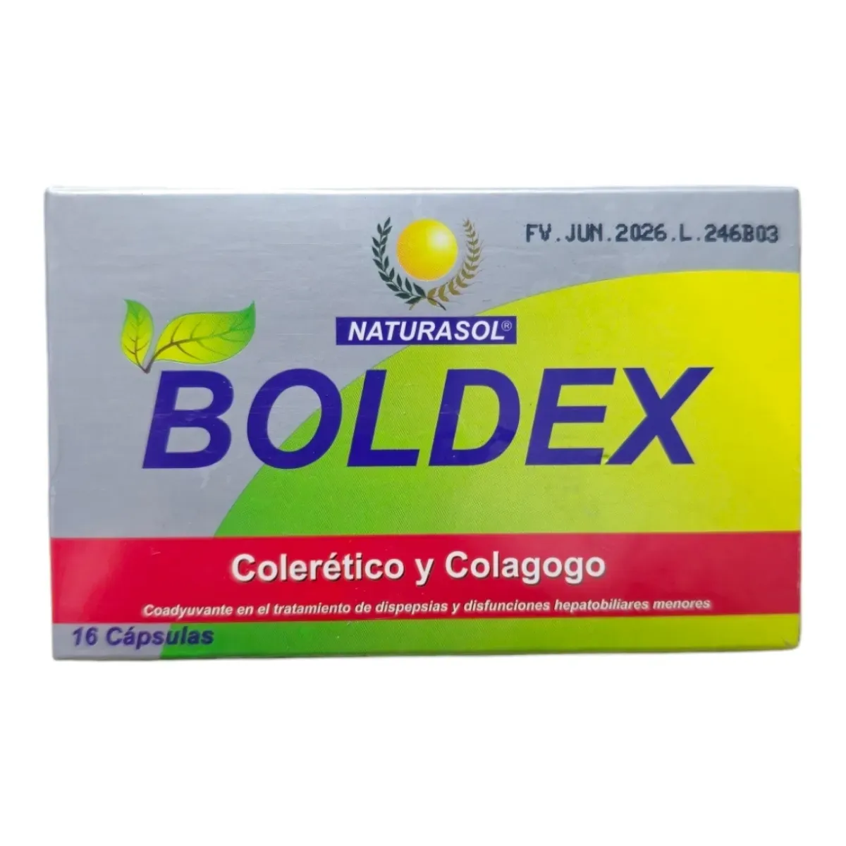 Boldex - Purgante - 16 Capsulas - Naturasol