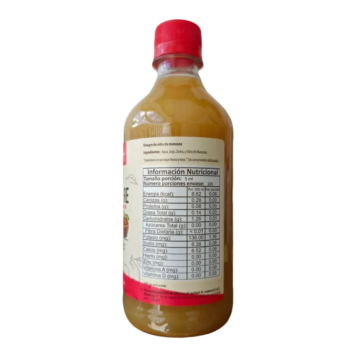 Vinagre De Sidra De Manzana 500 Ml Funat