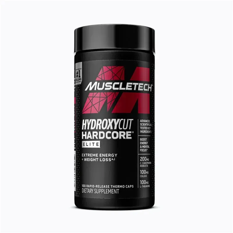 Hydroxycut Hardcore Elite Muscletech 100 capsulas