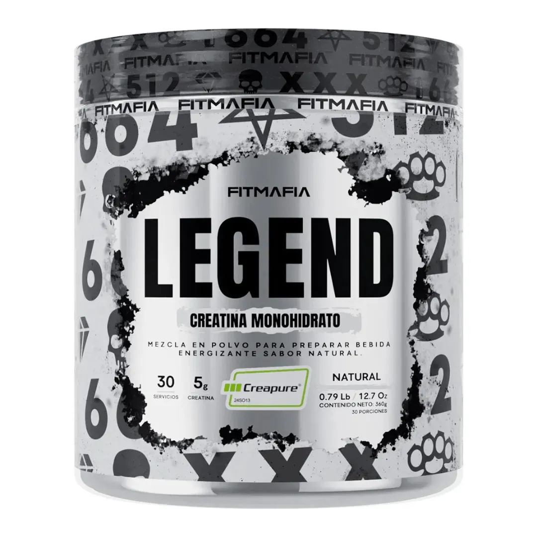 Creatina Legend Fit Mafia Sello Creapure Sin Sabor 30 servicios