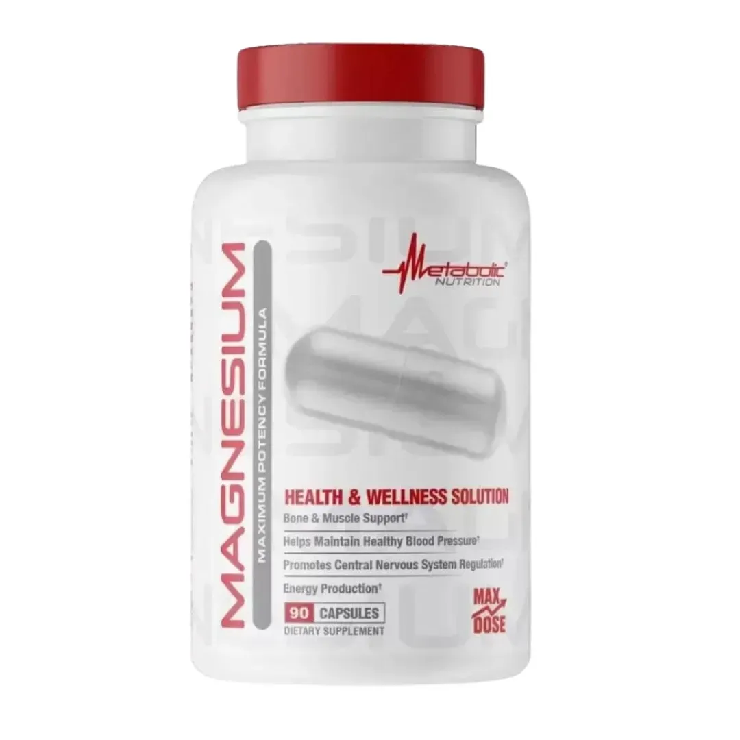 Citrato de Magnesio 90 capsulas Metabolic Nutrition