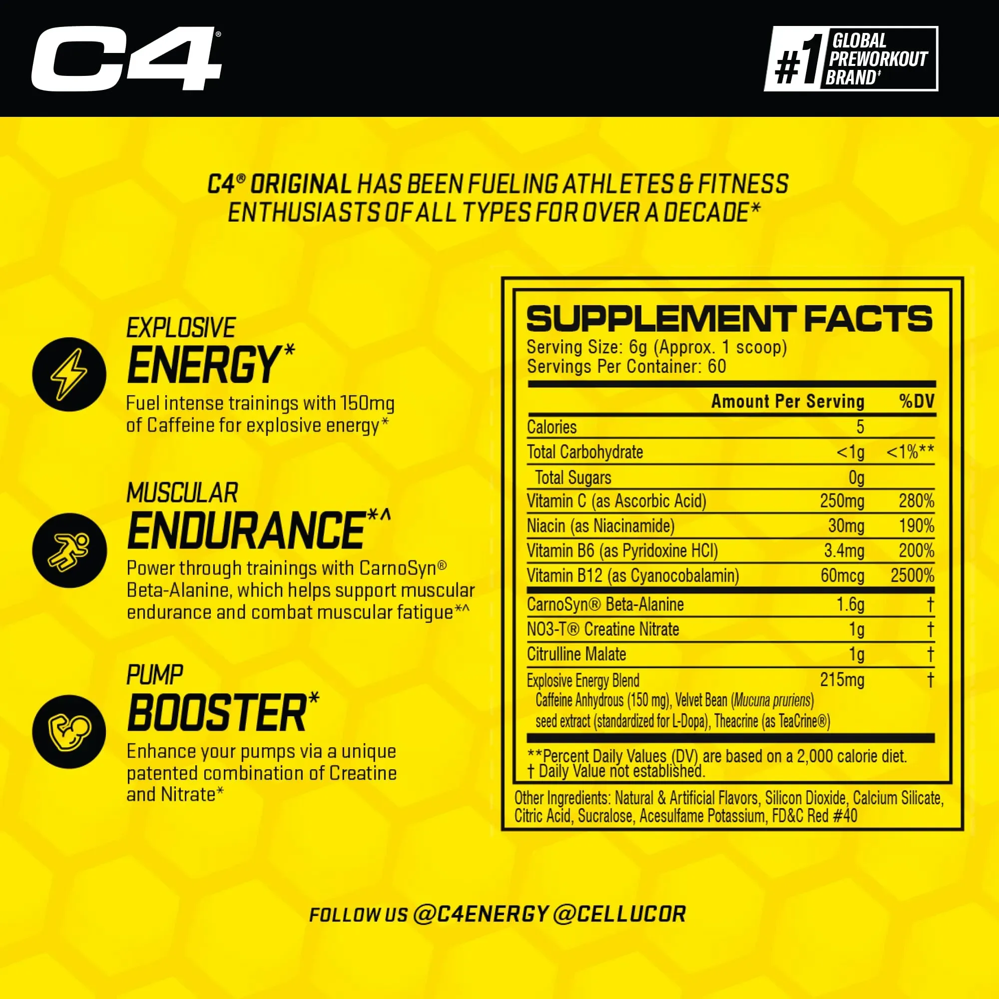 C4 Original 60 Servicios Cellucor