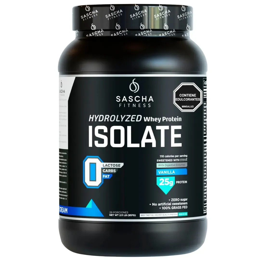 Sascha Fitness Isolate proteina Hidrolizada Vainilla