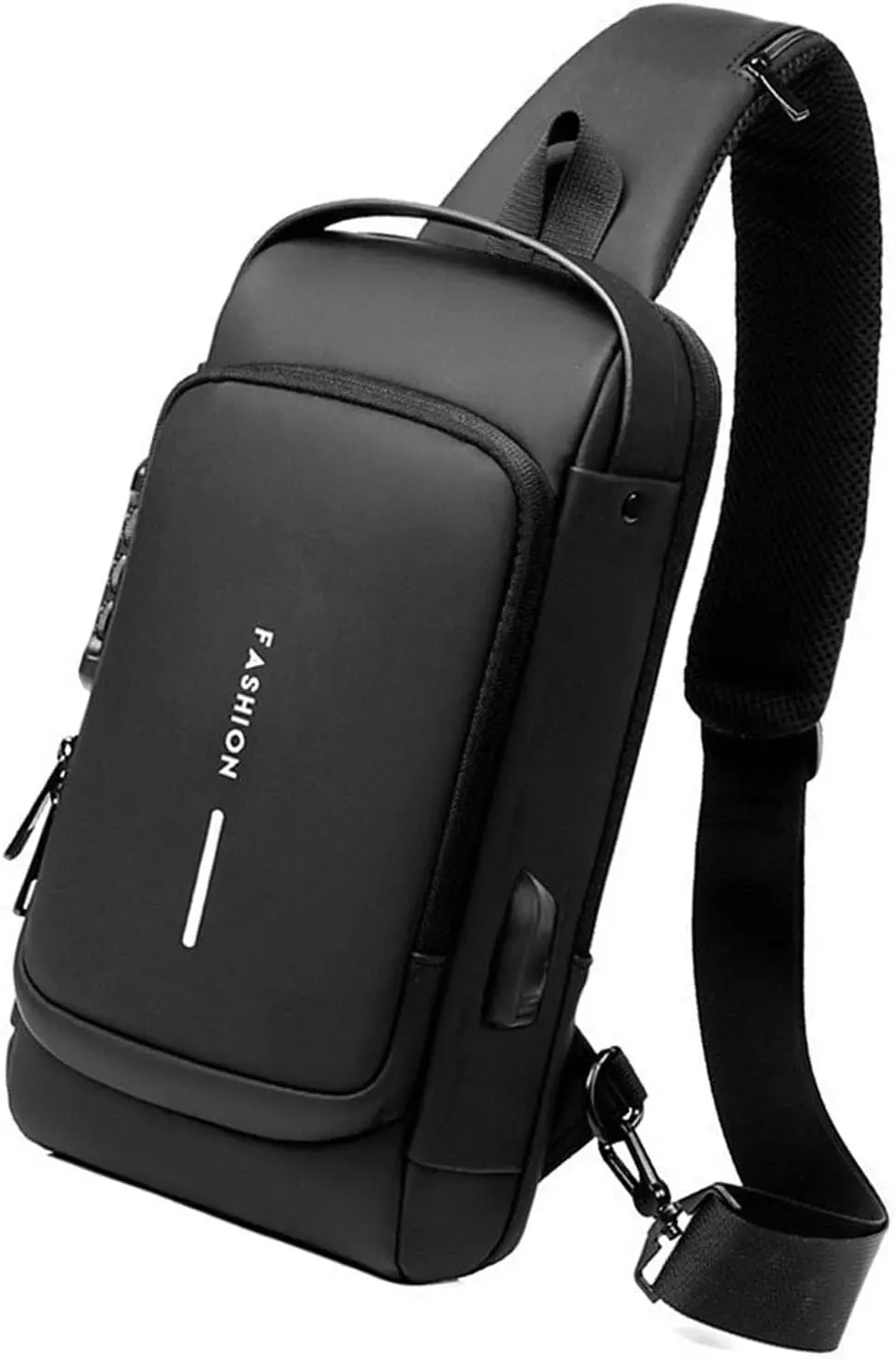 Bolso De Hombro USB Antirrobo Multifunción Para Hombre