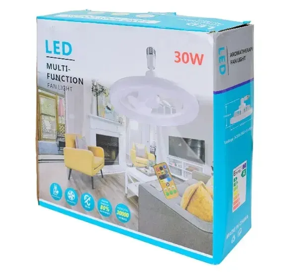 Lampara Luz Led Ventilador De Techo