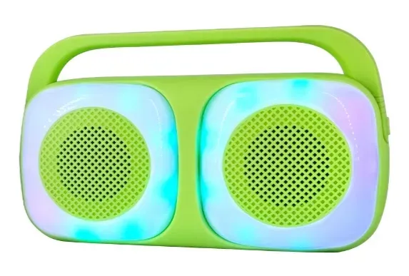 Bocina Rectangular Bluetooth 2×2 Con Doble Altavoz y Luces RGB