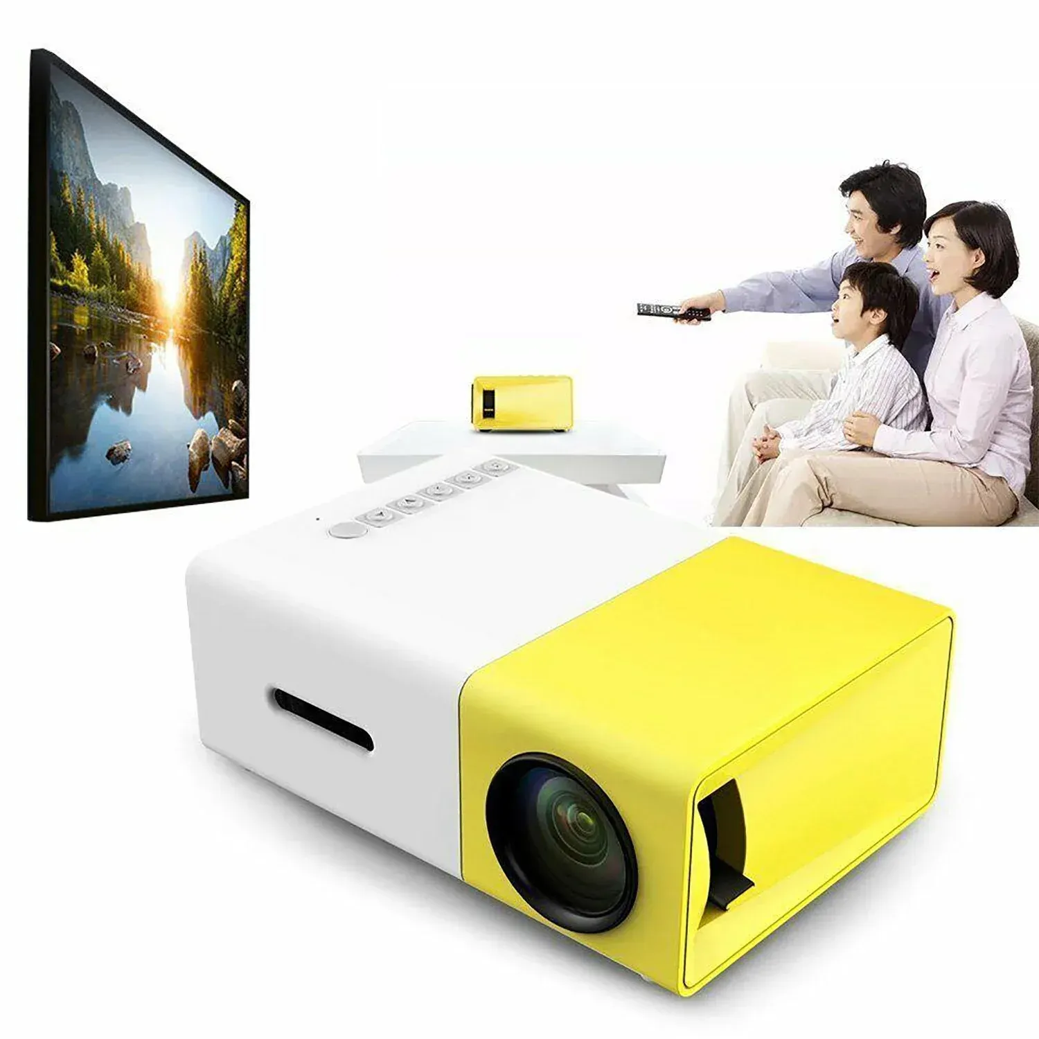 Video Beam Proyector Mini Led Hdmi 60 Pulgadas