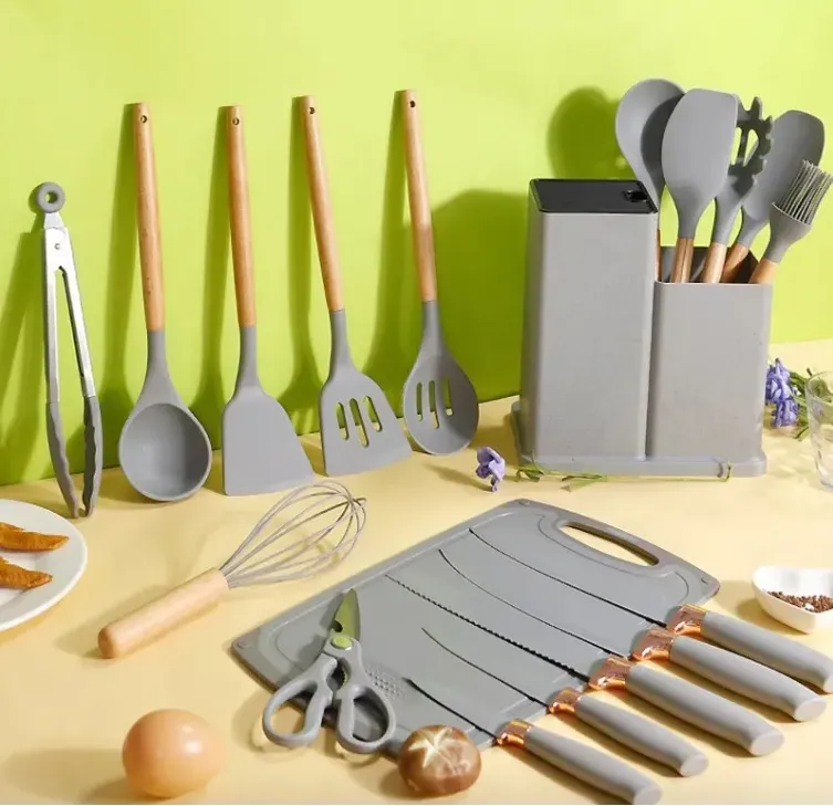 Set De 19 Utensilios De Cocina Premium 