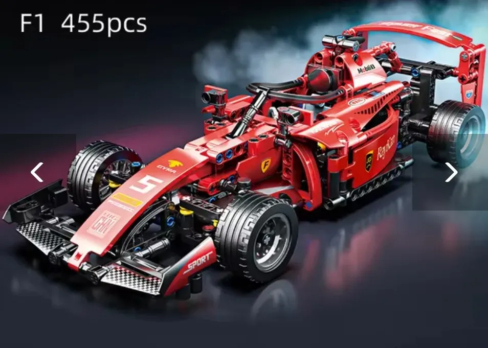 Juego De Construcción De Coches De Carreras RC F1 ToylinX