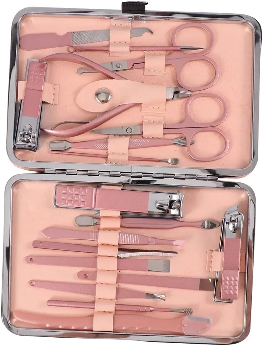 Estuche Set De Manicure Rosado