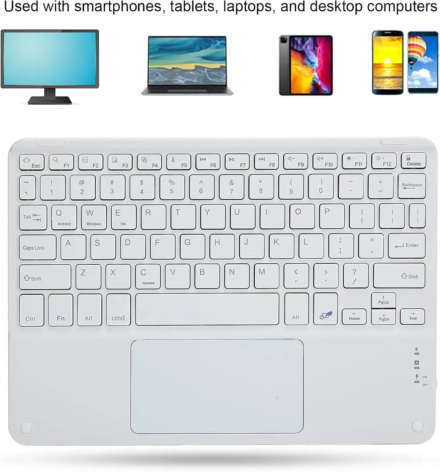 Teclado Inalámbrico Con Trackpad