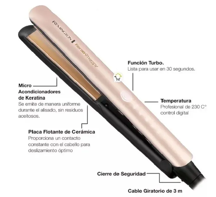 Plancha Keratin Therapy Golden S8599  1.1