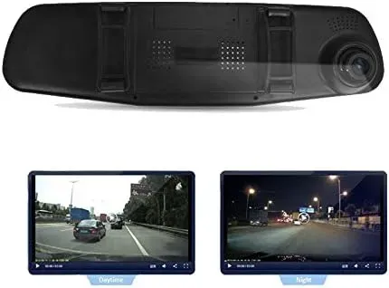 Espejo Retrovisor Doble Cámara Pantalla 4.3'' Full Hd Carro