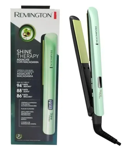 Plancha Alisadora Cabello Therapy Aguacate Remington S-9960