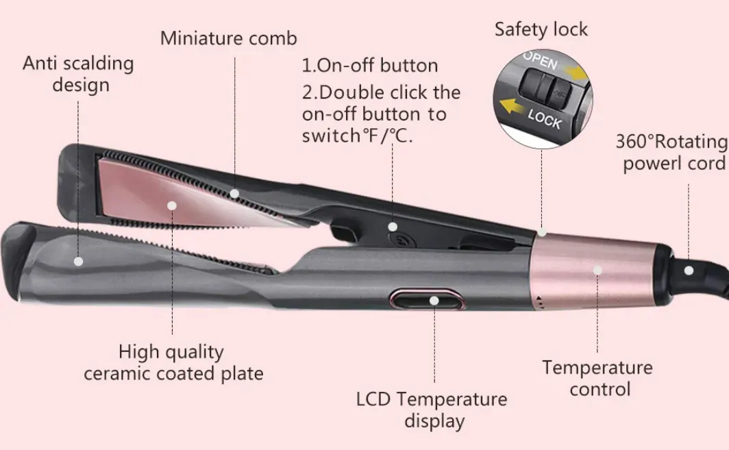 Plancha 2 En 1 Vapor