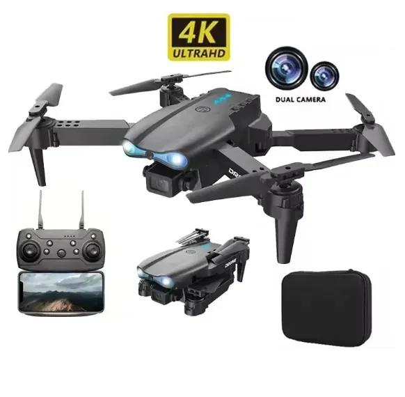 Dron  E99 Pro Con Control Remoto Avión De Cuatro Ejes Fotografía HD 4K