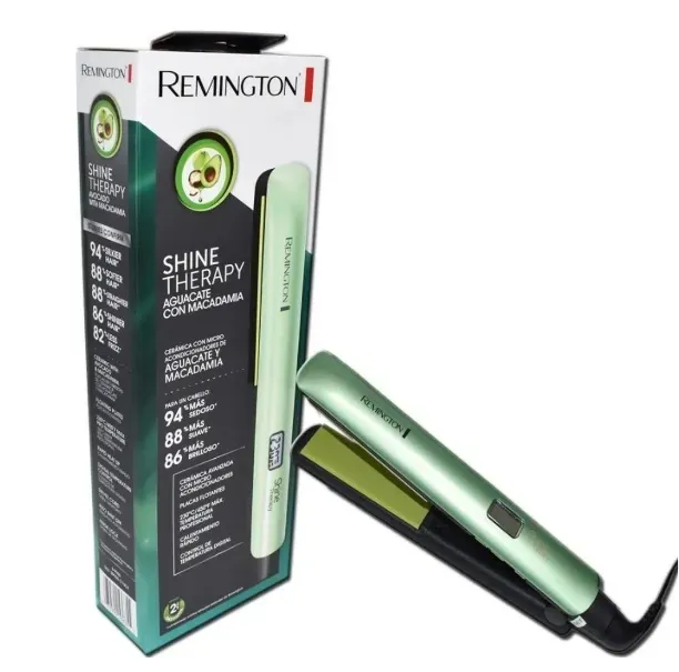 Plancha Alisadora Cabello Therapy Aguacate Remington S-9960