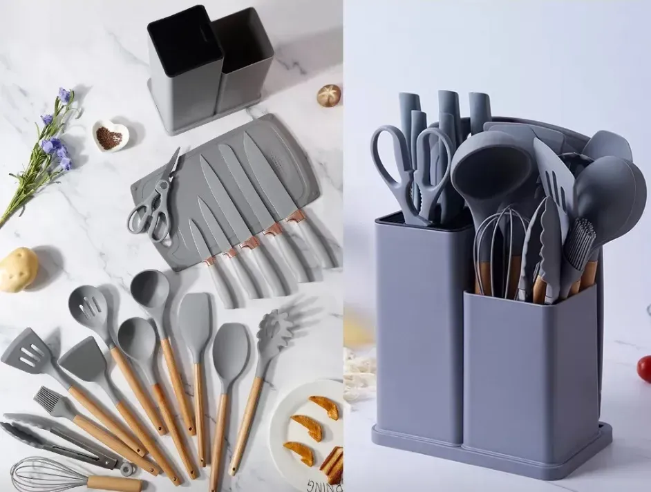 Set De 19 Utensilios De Cocina Premium 