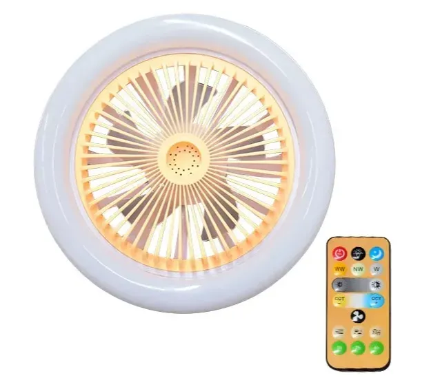 Lampara Luz Led Ventilador De Techo