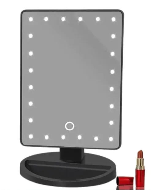 Espejo De Maquillaje LED Recargable  360 Grados Rotación  