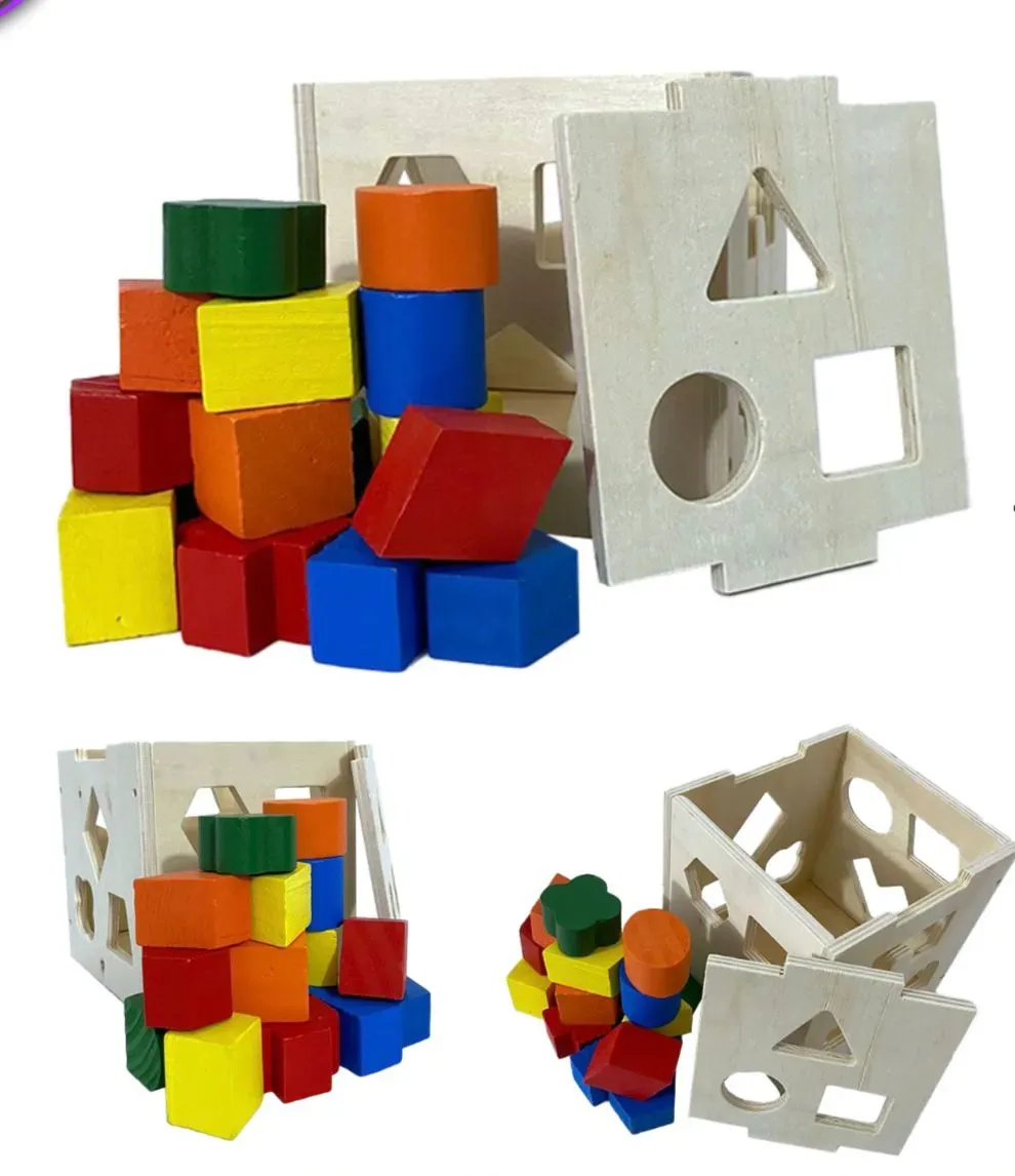 Cubo De Encajar Figuras Geométricas 