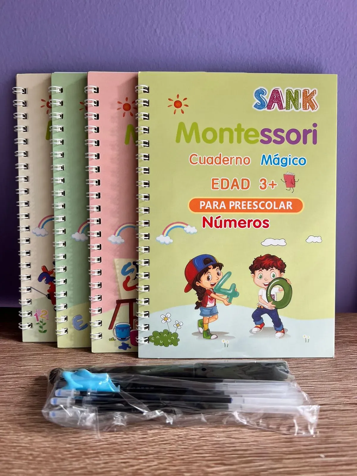 Set De Libros Mágicos De Caligrafía Para Niños 