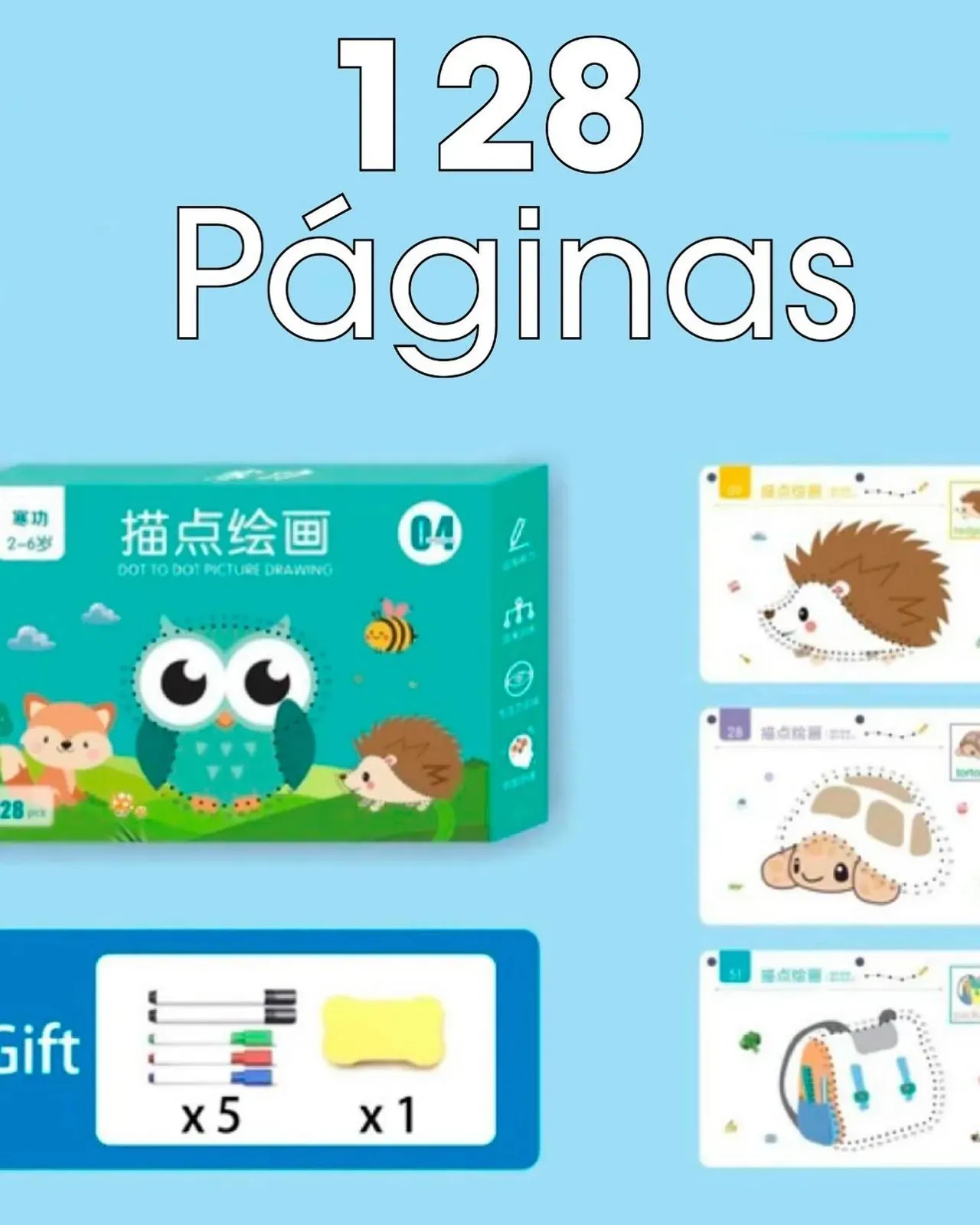 Set Libros De Trazos Para Niños 