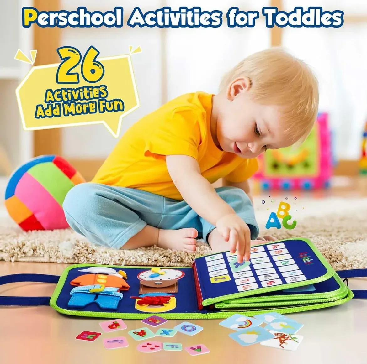 Libro Sensorial Montessori Para Bebes 