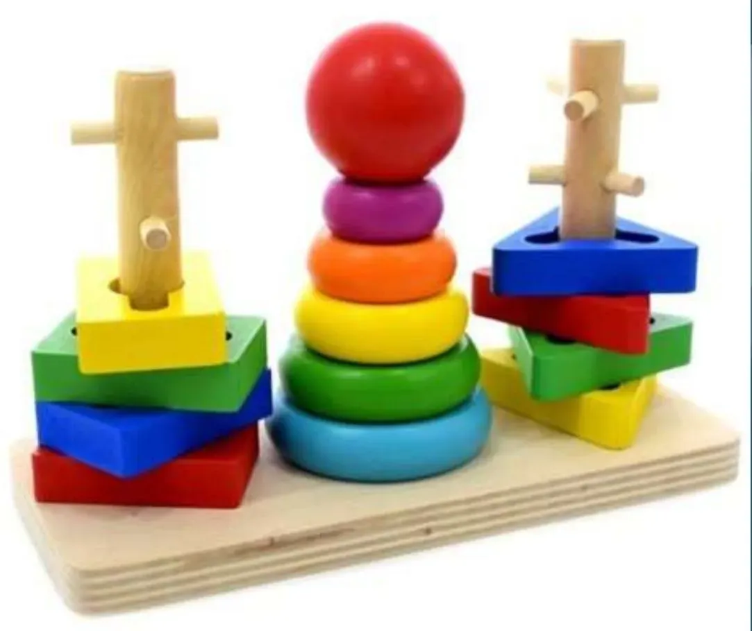 Juego Madera Encajable Montessori