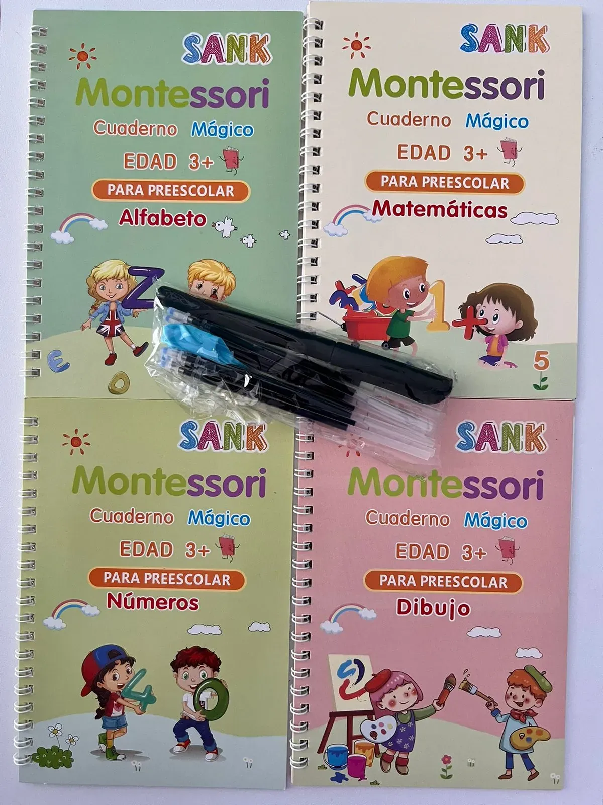 Set De Libros Mágicos De Caligrafía Para Niños 