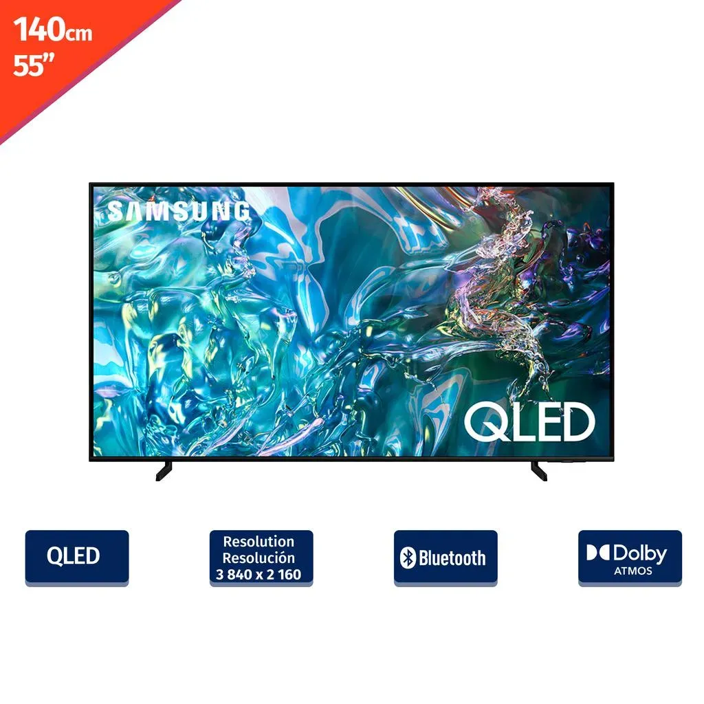 Samsung QLED TV 55" Pulgadas QN55Q60DAKXZL – 4K, Quantum Dot y Diseño AirSlim