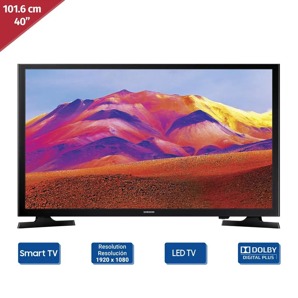 Samsung Smart LED TV 40" Pulgadas Full HD UN40T5290AKXZL - Resolución y Entretenimiento Sin Límites