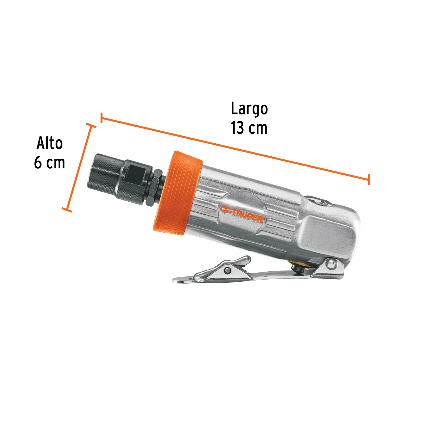 Rectificador Neumático 1/4" Recto, Truper 