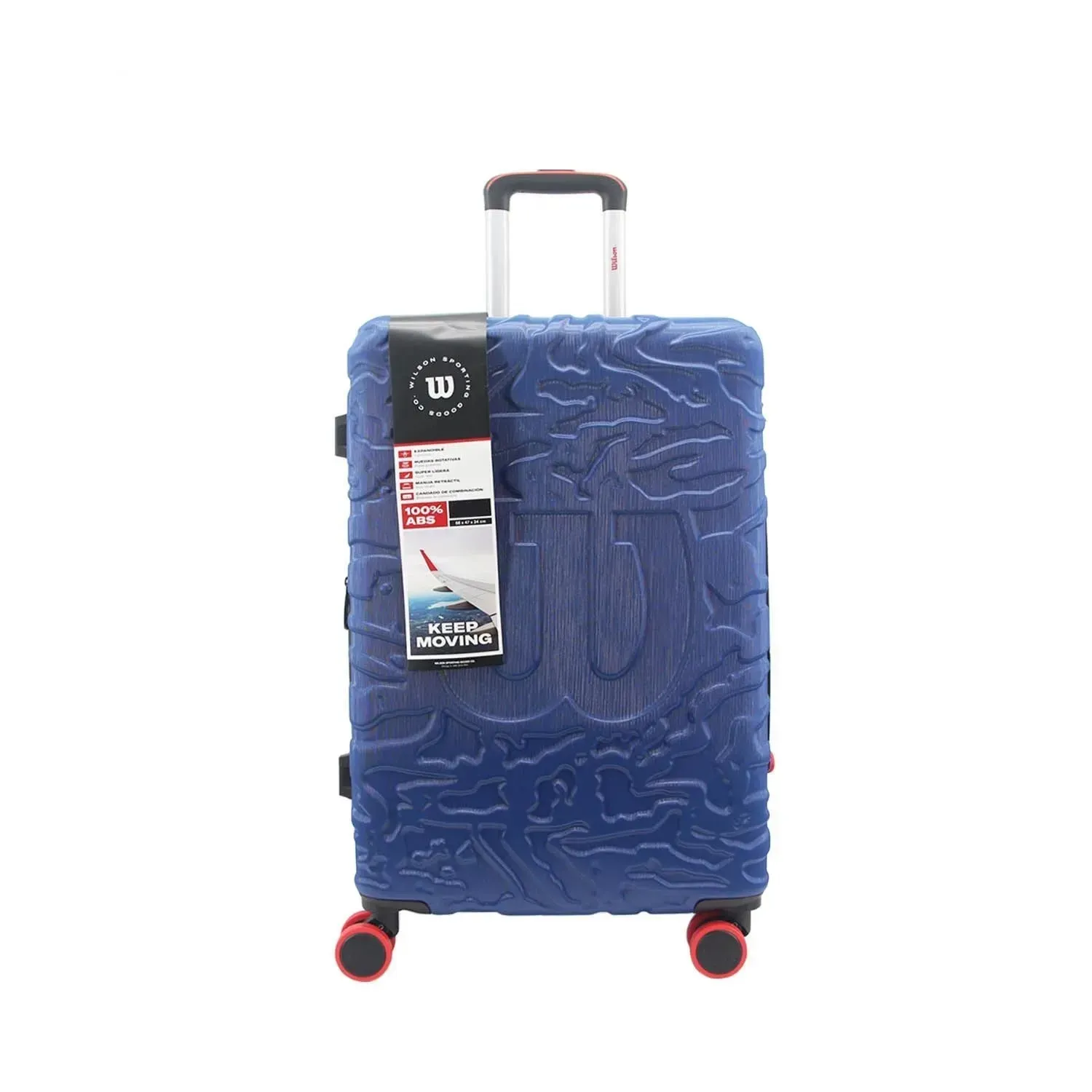 Maleta De Viaje Wilson Berlin 28 Grande 78lt Con Ruedas Azul