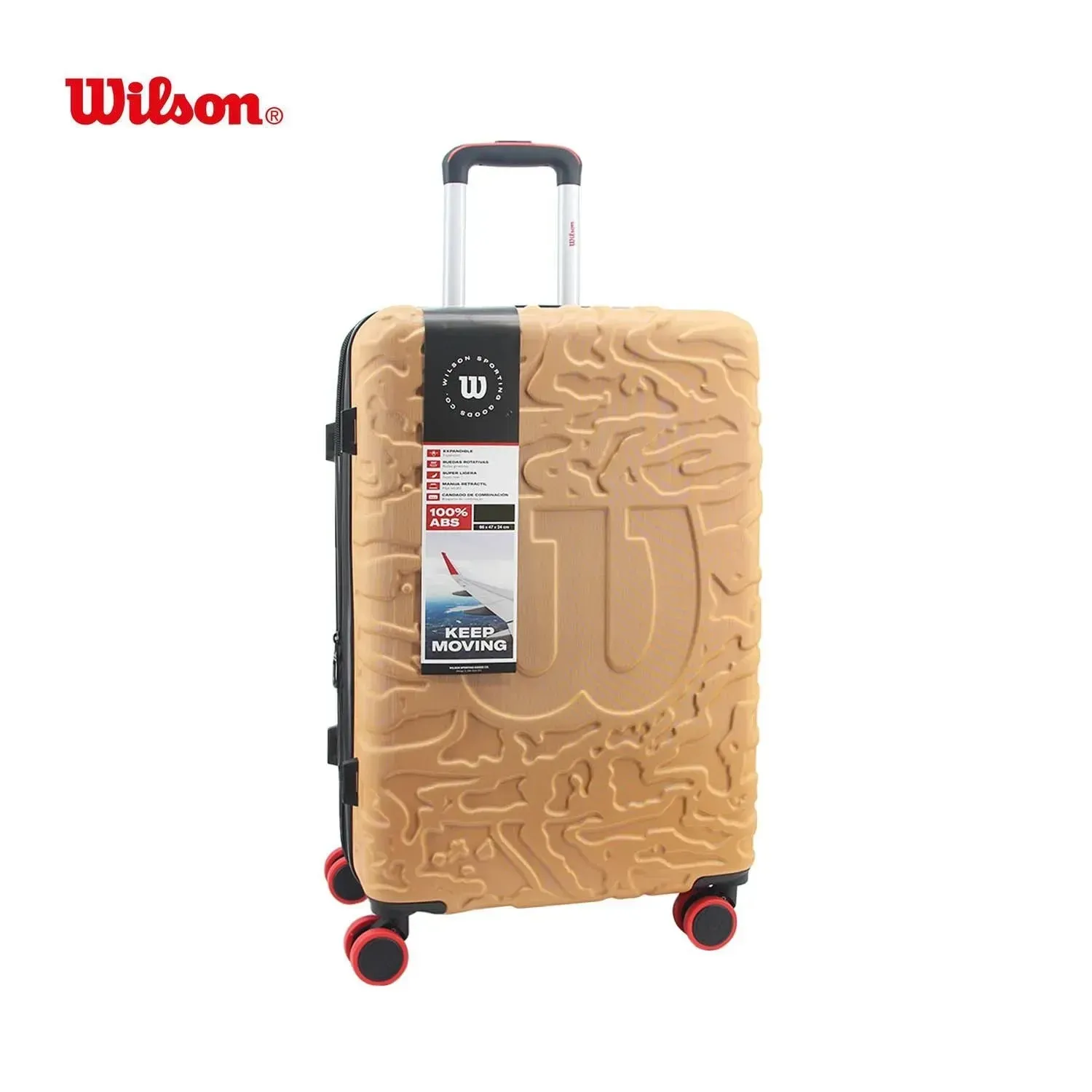 Maleta De Viaje Wilson Berlin 28 Grande 78lt Con Ruedas Beige