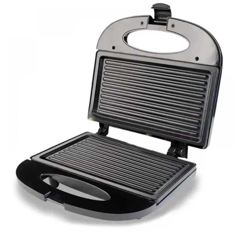 Sanduchera 2 Puestos Panini Grill Antiadherent Home Elements