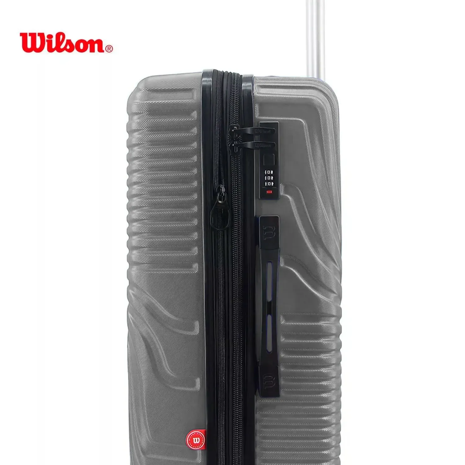 Maleta De Viaje Wilson Tokio 28" Grande 78lt Con Ruedas Gris