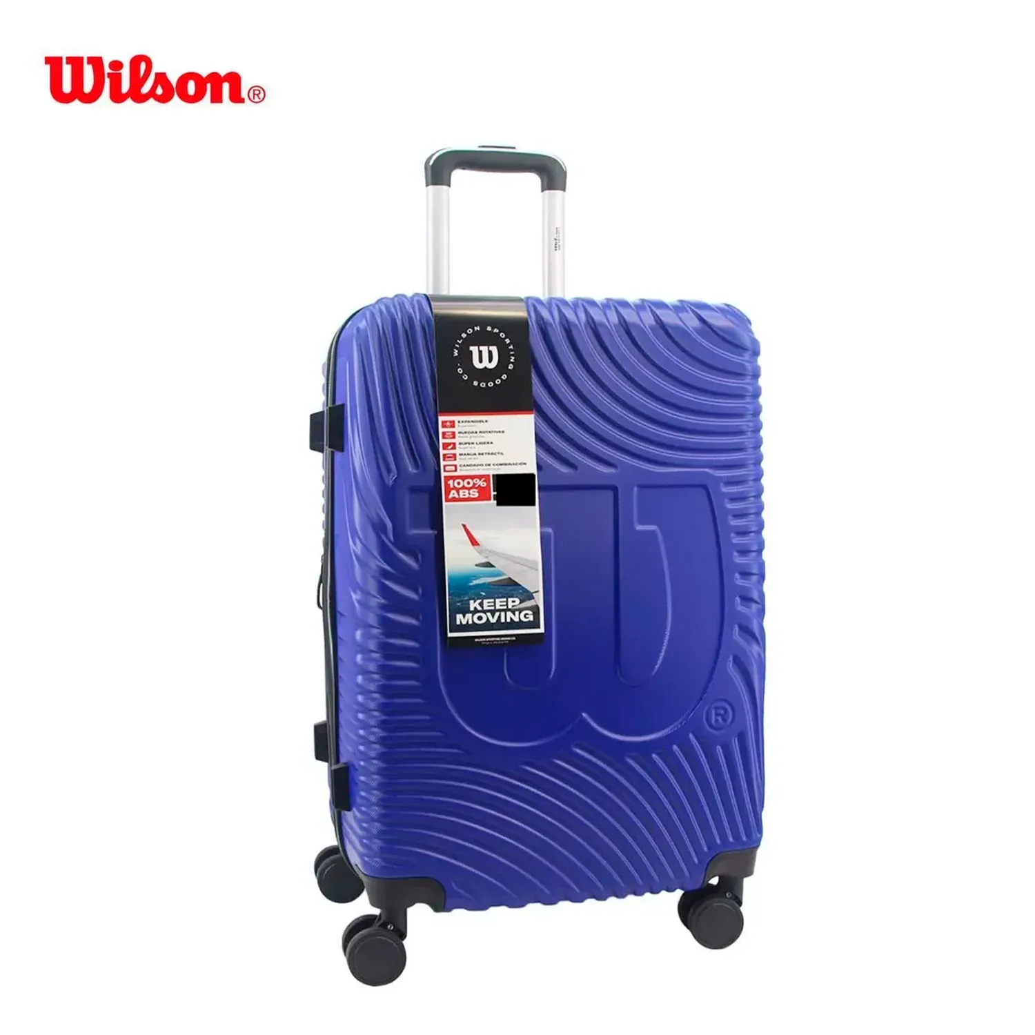 Maleta De Viaje Wilson Tokio 28" Grande 78lt Con Ruedas Azul